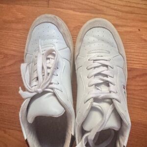 Divine Follie White Sneakers with Lace-Up Design